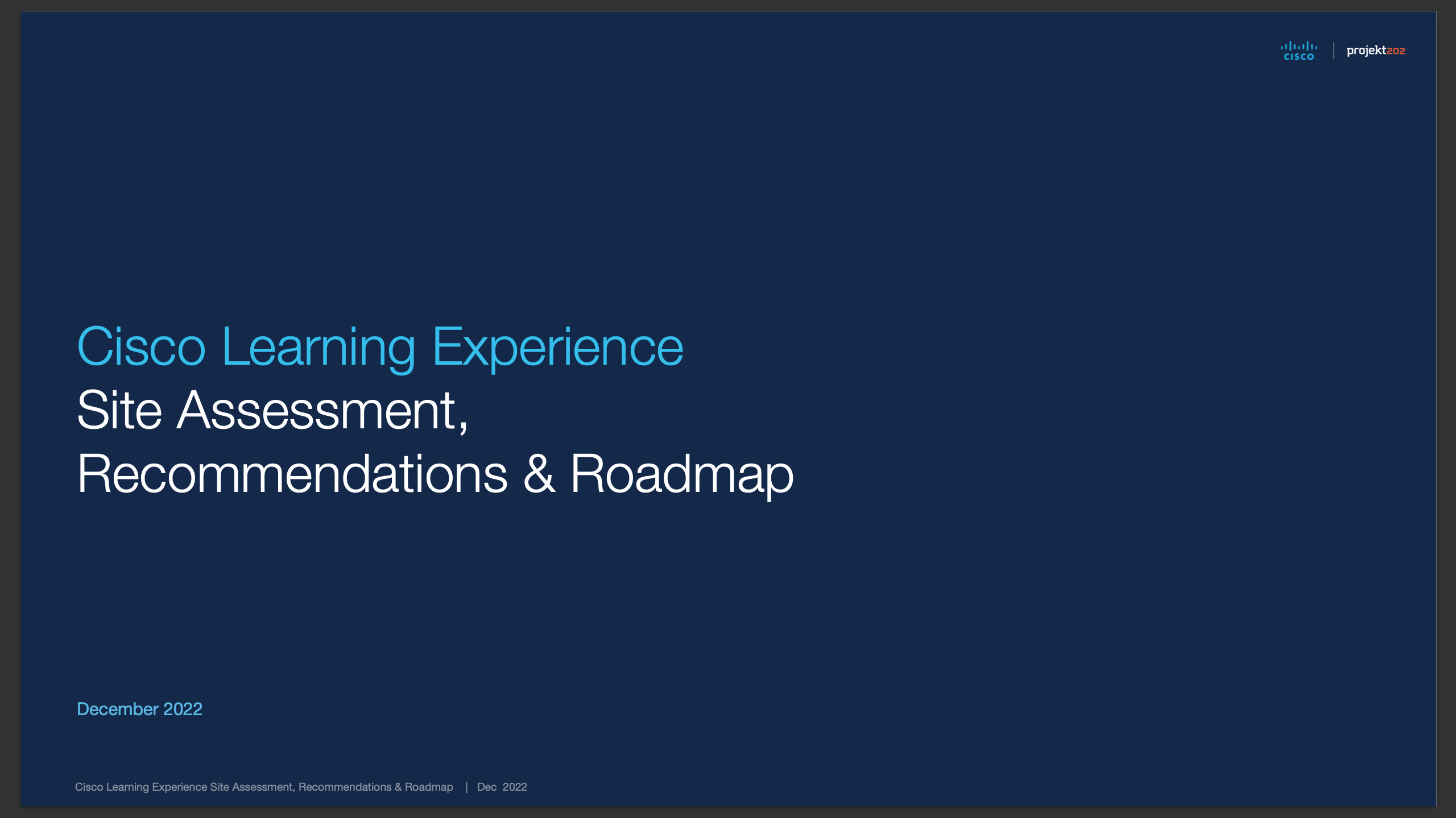 Cisco Learning Experience deck page 01