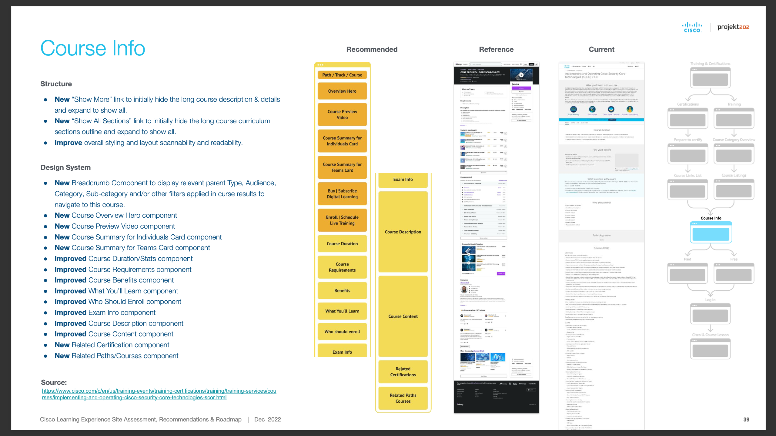 Cisco Learning Experience deck page 18