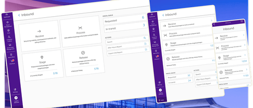 FedEx Parcel Management product interface