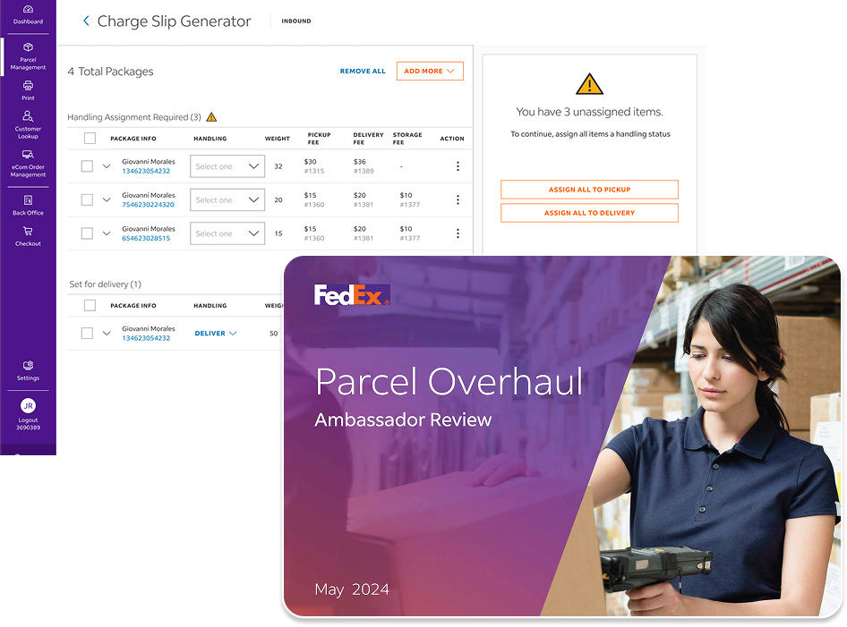 FedEx Charge Slip Generator product interface